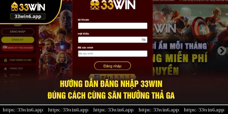 đăng nhập 33win 