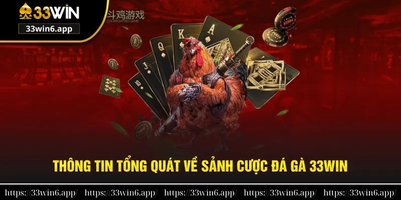 Tìm hiểu thông tin tổng quát về sảnh cược đá gà 33win